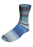 TWIN SOXX Lang Yarns Sockenwolle 4-fädig Farbe 307 grau/blau  Waterfall