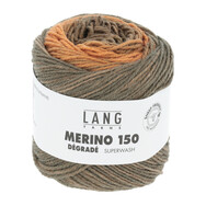 MERINO 150 Degradé Lang Yarns Farbe 40.0006 ORANGE/BRAUN/GRAU