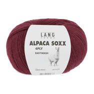 ALPACA  SOXX  Lang Yarns Sockenwolle 4-fädig Farbe 1062.0062 WEINROT