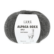 ALPACA  SOXX  Lang Yarns Sockenwolle 4-fädig Farbe 1062.0105 DUNKELGRAU MÉLANGE
