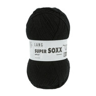 SUPER SOXX UNI Lang Yarns Sockenwolle 6-fädig Farbe 907.0004 Schwarz