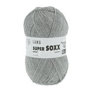 SUPER SOXX UNI Lang Yarns Sockenwolle 6-fädig Farbe 907.0003 GRAU MÉLANGE