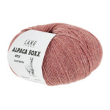 ALPACA SOXX  Lang Yarns Sockenwolle 4-fädig Farbe 1062.0029 Koralle Mélange