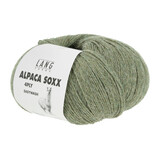 ALPACA SOXX  Lang Yarns Sockenwolle 4-fädig Farbe 1062.0097 Helloliv Mélange