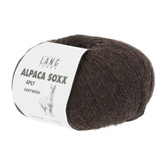 ALPACA SOXX  Lang Yarns Sockenwolle 4-fädig Farbe 1062.0068 Schwarz Braun Mélange