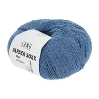 ALPACA SOXX  Lang Yarns Sockenwolle 4-fädig Farbe 1062.0020 Hellblau Mélange