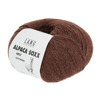 ALPACA SOXX  Lang Yarns Sockenwolle 4-fädig Farbe 1062.0167 Zimt Mélange