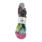 ALPACA SOXX  Hand Dyed Lang Yarns Sockenwolle 4-fädig Farbe 1132.0005 Beere-petrol